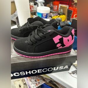 DC Kids Sneakers Black and Pink